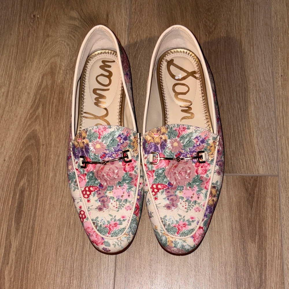 Sam Edelman floral loafers, size 10.